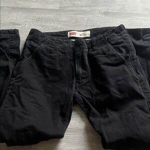 Levi's Men's Black Chino Pants Straight Fit